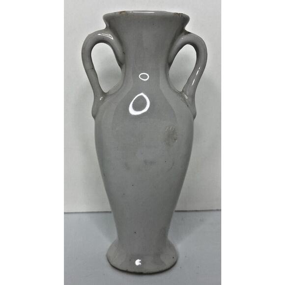 Vintage Japanese Miniature Double Handled Ceramic Vase SKU U14 - Picture 3 of 5